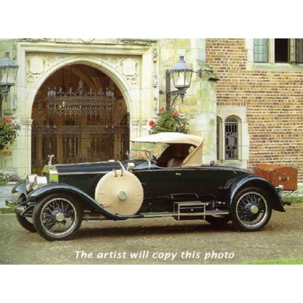 1921 Rolls Royce 80LE Piccadilly Roadster oil painting