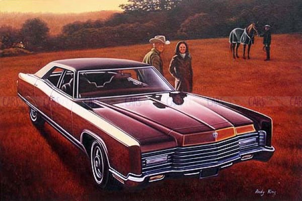 1970 Lincoln Continental oil painting Product Code CAC70A005